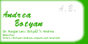 andrea botyan business card